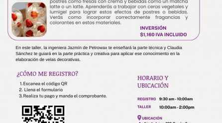 TALLER BASICO DE POSTRES Y BEBIDAS SÁBADO 24 DE MAYO 2025.